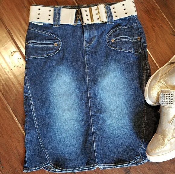 U.S. Polo Assn. Dresses & Skirts - Denim skirt & Belt